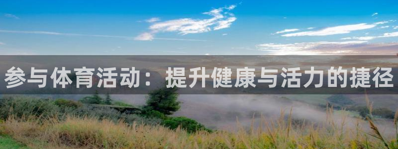 J9官方正版app官网：参与体育活动：提升健康与活力