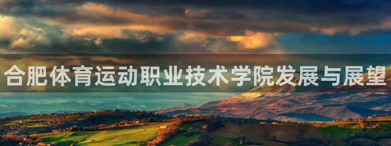 J9官网下载平台注册要钱吗：合肥体育运动职业技术学院发展与展