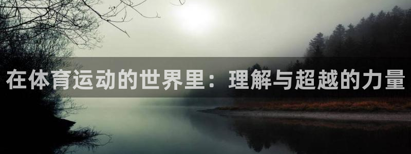 J9官网下载开户：在体育运动的世界里：理解与超越的力